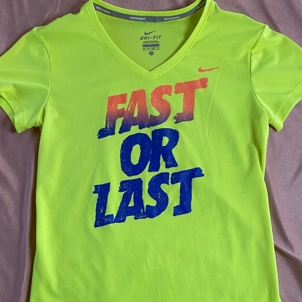 Women's Neon "Fast or Last" Tee